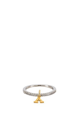 Tinker Bell Initial Ring in Silver | Revolve Clothing (Global)