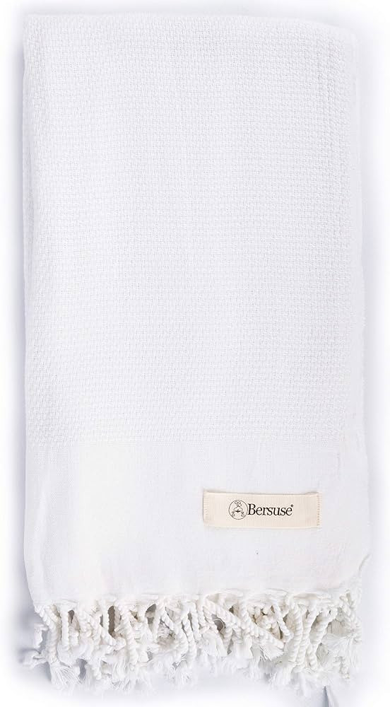 Bersuse 100% Cotton Ventura Premium Turkish Towel Beach Towel Bath Towel - Soft, Absorbent, Quick... | Amazon (US)