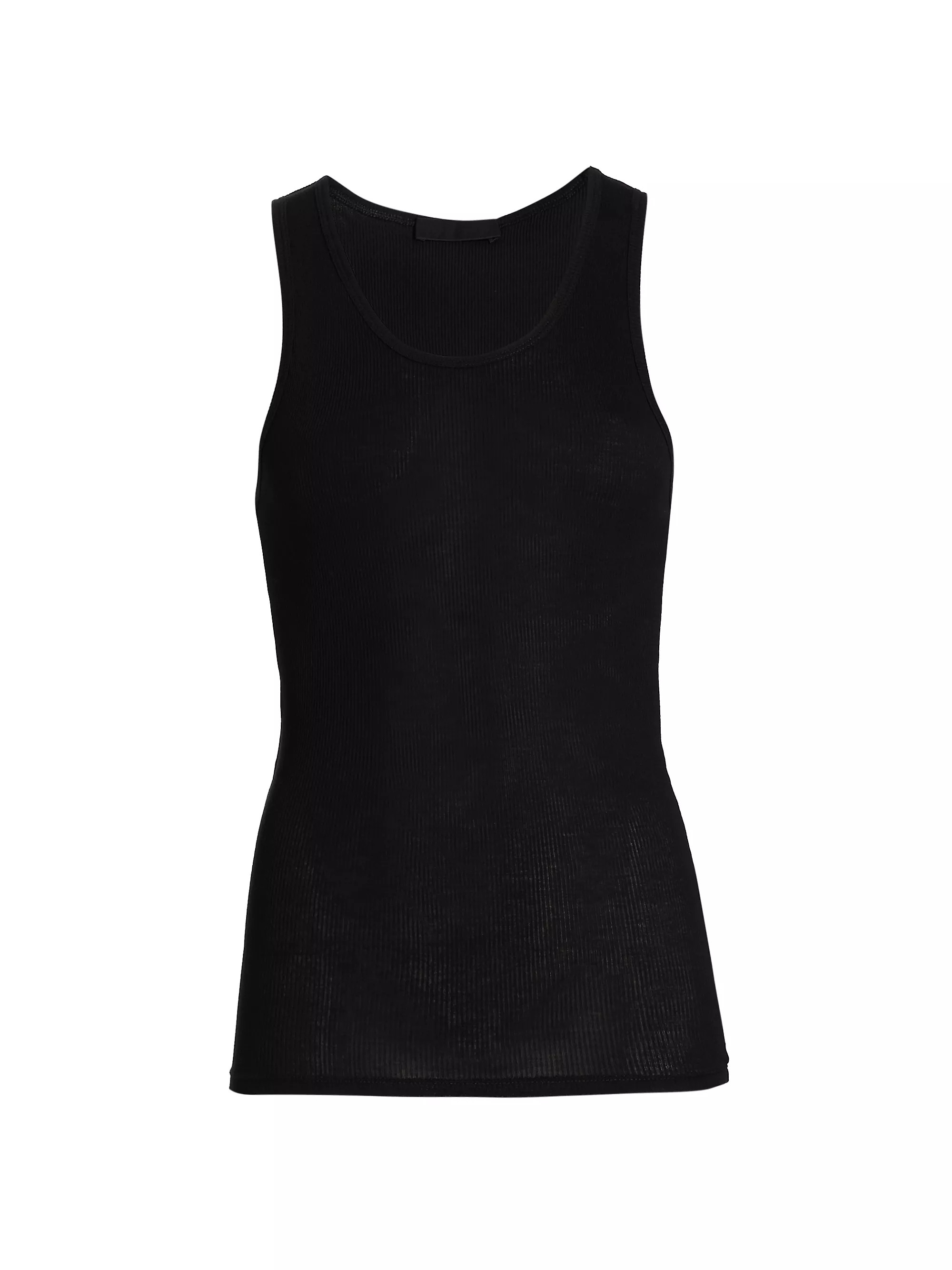 Cotton Rib-Knit Tank | Saks Fifth Avenue
