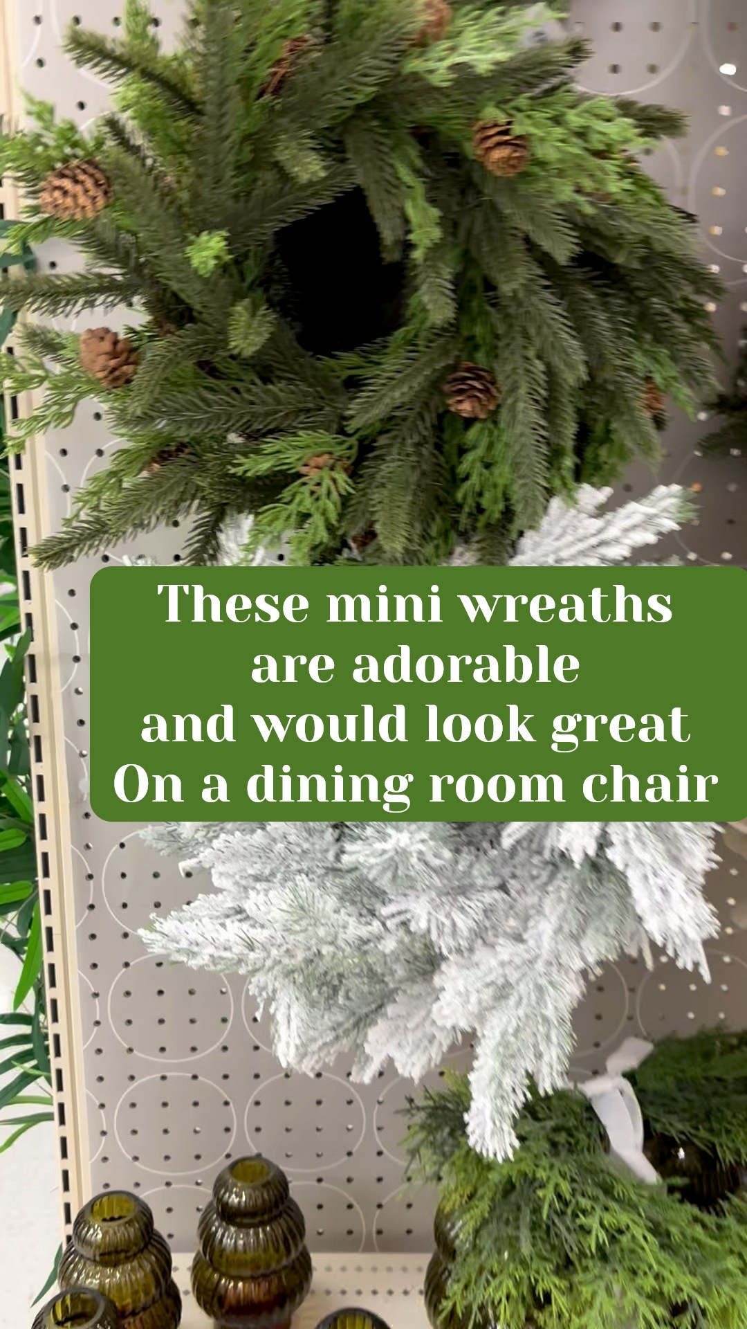 Target has these adorable wreaths for a great price! There are so many ways to use them: over a mirror, as a candle centerpiece, to dress up the back of a chair .

#LTKSeasonal #LTKHoliday #LTKHome