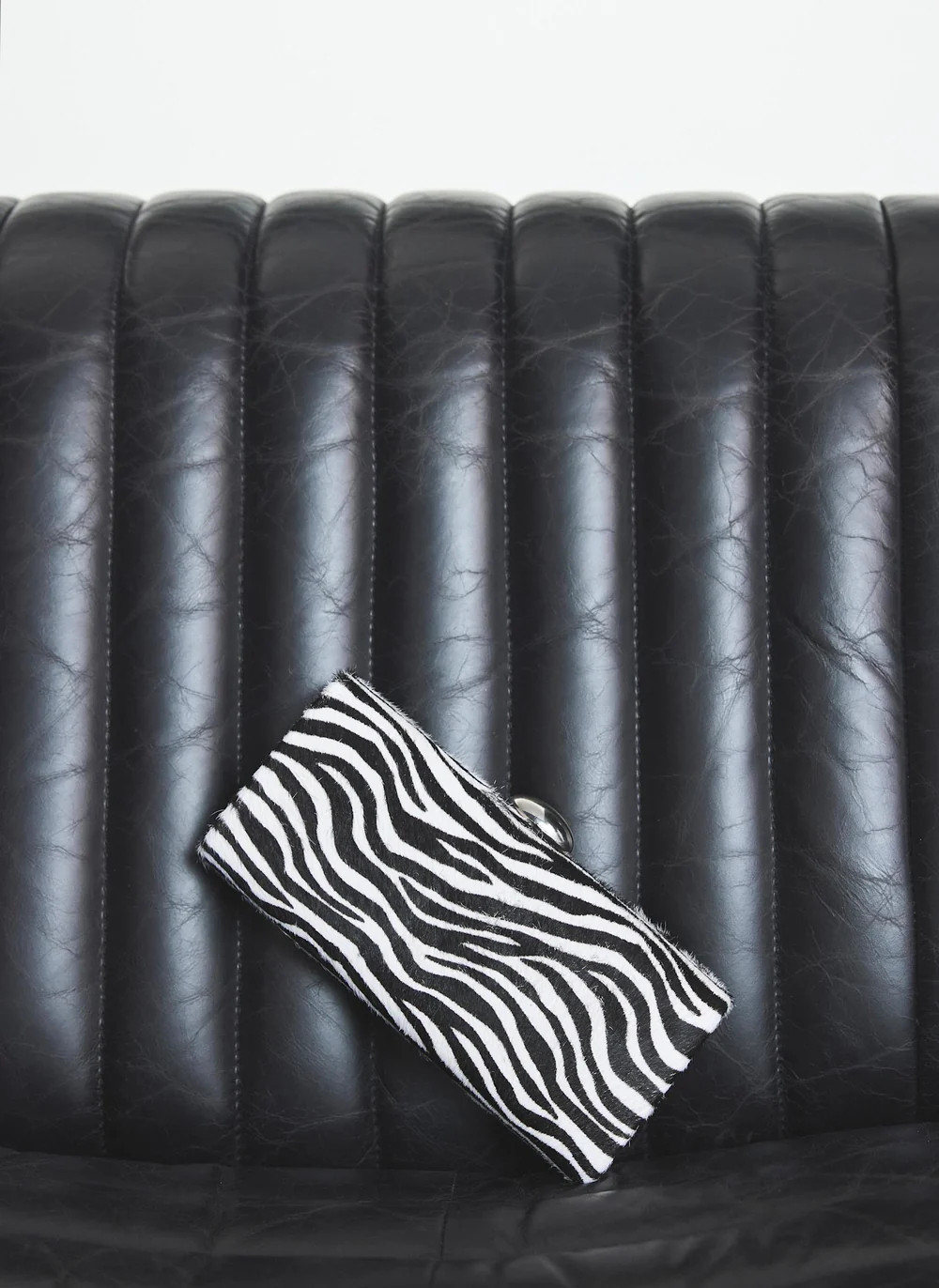 Hope Zebra Print Clutch Bag | Mint Velvet