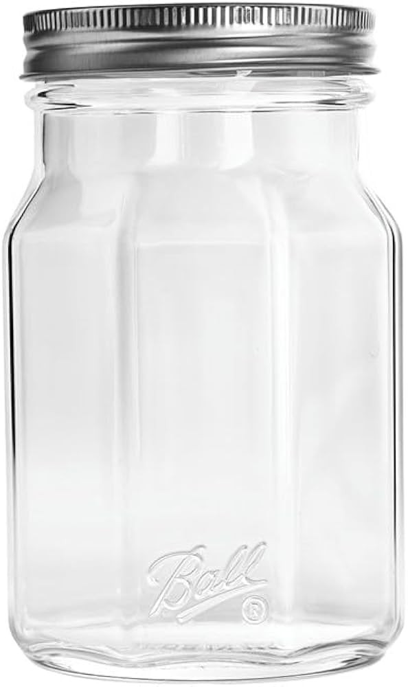 Ball Premium Glass Sharing Jar, Wide Mouth, 32 oz, 4 Count | Amazon (US)