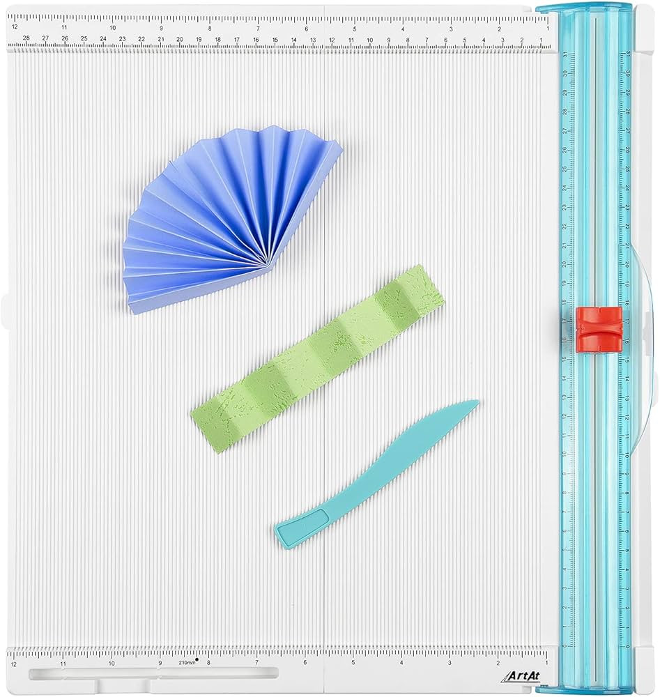 ArtAt 12"x12" Paper Trimmer & Scoring Board - Precise Cutting & Scoring Tool for DIY Crafts, Card... | Amazon (US)