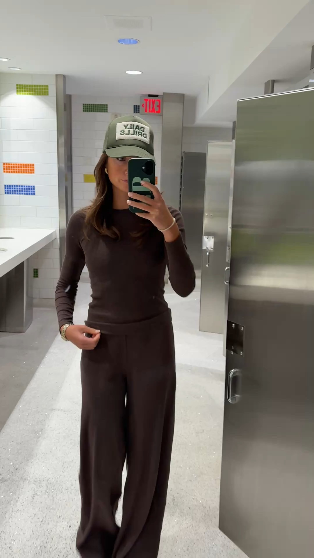 Buck Mason rib set in chocolate brown for the best airport outfit