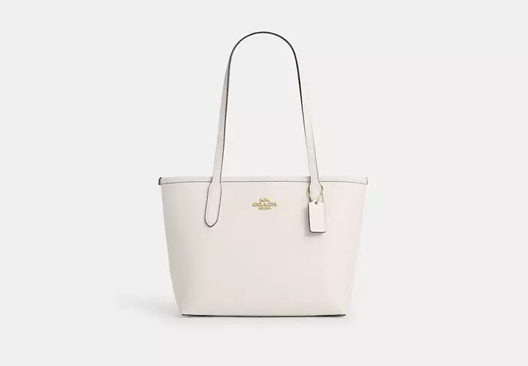 Coach Outlet Small City Tote Bag - White | Coach Outlet US