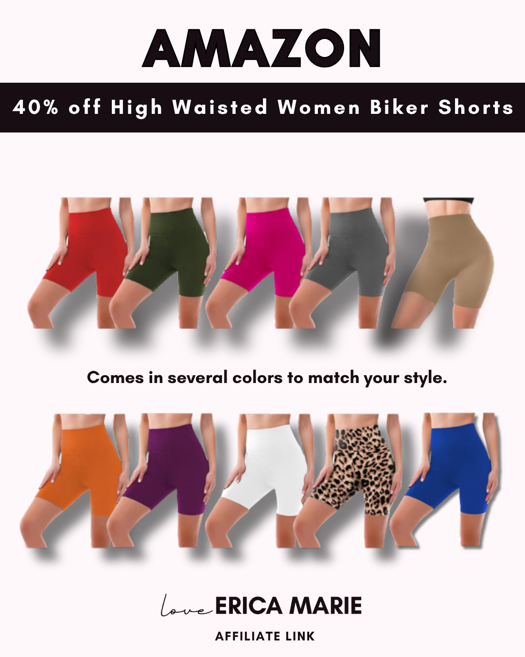 Stay comfortable and confident with these high waisted women’s biker shorts, now up to 40% off. Designed with stretchy, supportive fabric, these versatile shorts are perfect for workouts, running, yoga, walking, and everyday athleisure wear. Whether you're hitting the gym or running errands, these flattering biker shorts provide all-day comfort and style. Don’t miss these affordable activewear essentials and upgrade your fitness wardrobe today. 

 #LTKgrwm #LTKfitnessgoals #LTKSaleAlert