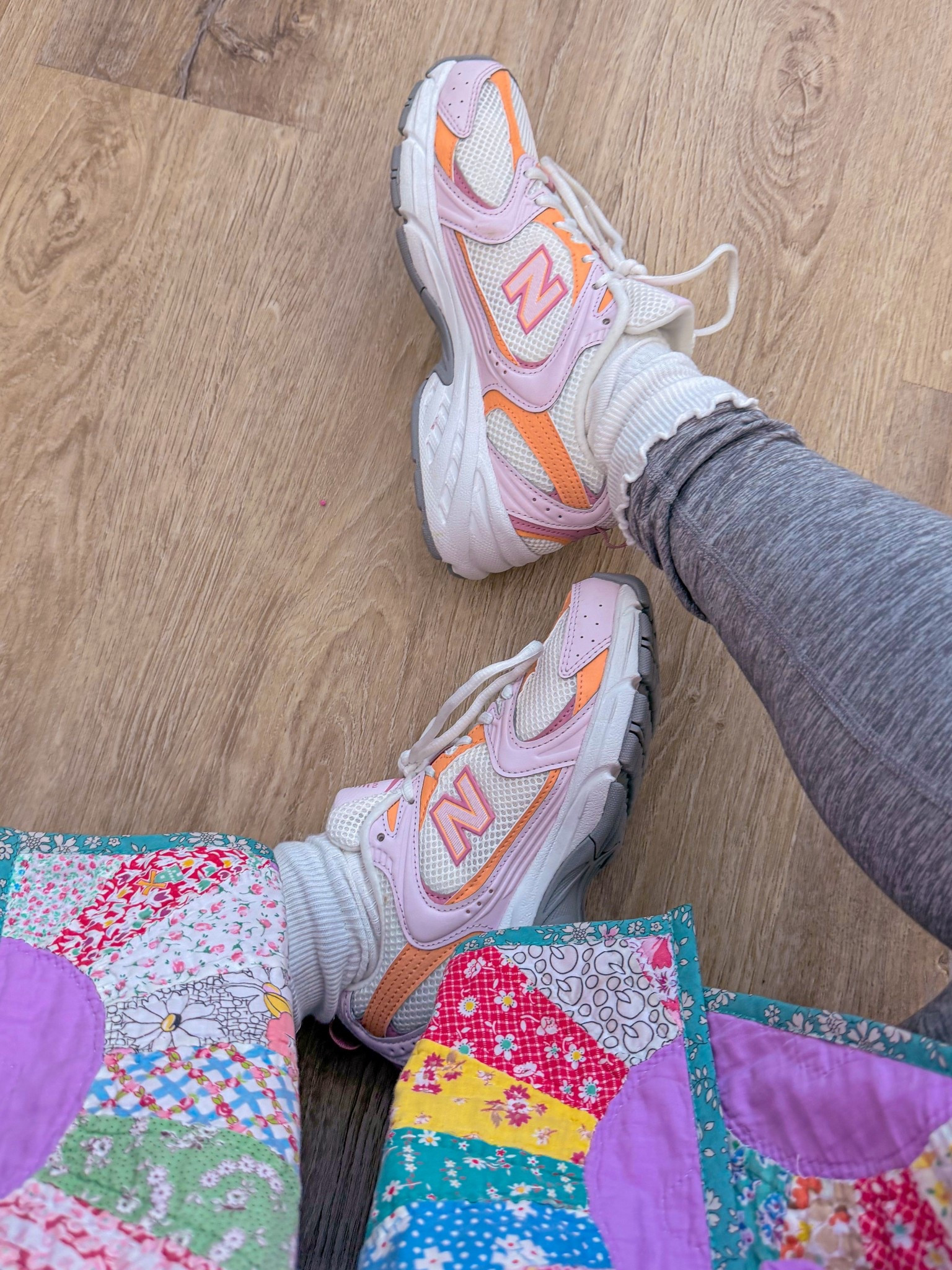 DAD SNEAKERS: grabbed some new balances to run around in and love this style! A little less bulky than the 9060s!