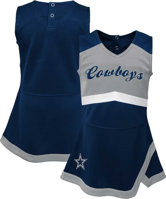 Outerstuff Girls Infant Navy Dallas Cowboys Cheer Captain Jumper Dress | Nordstrom | Nordstrom