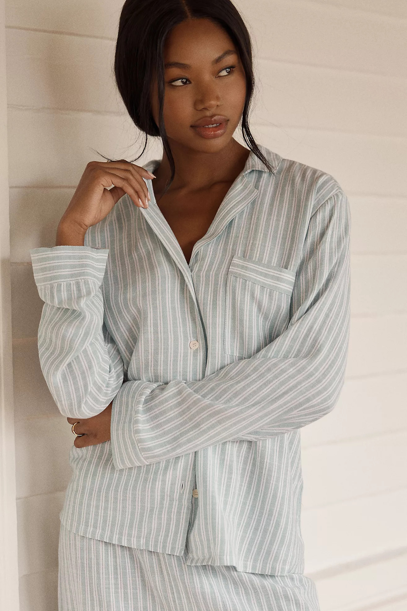 Eberjey Nautico Long Pajama Set | Anthropologie (US)