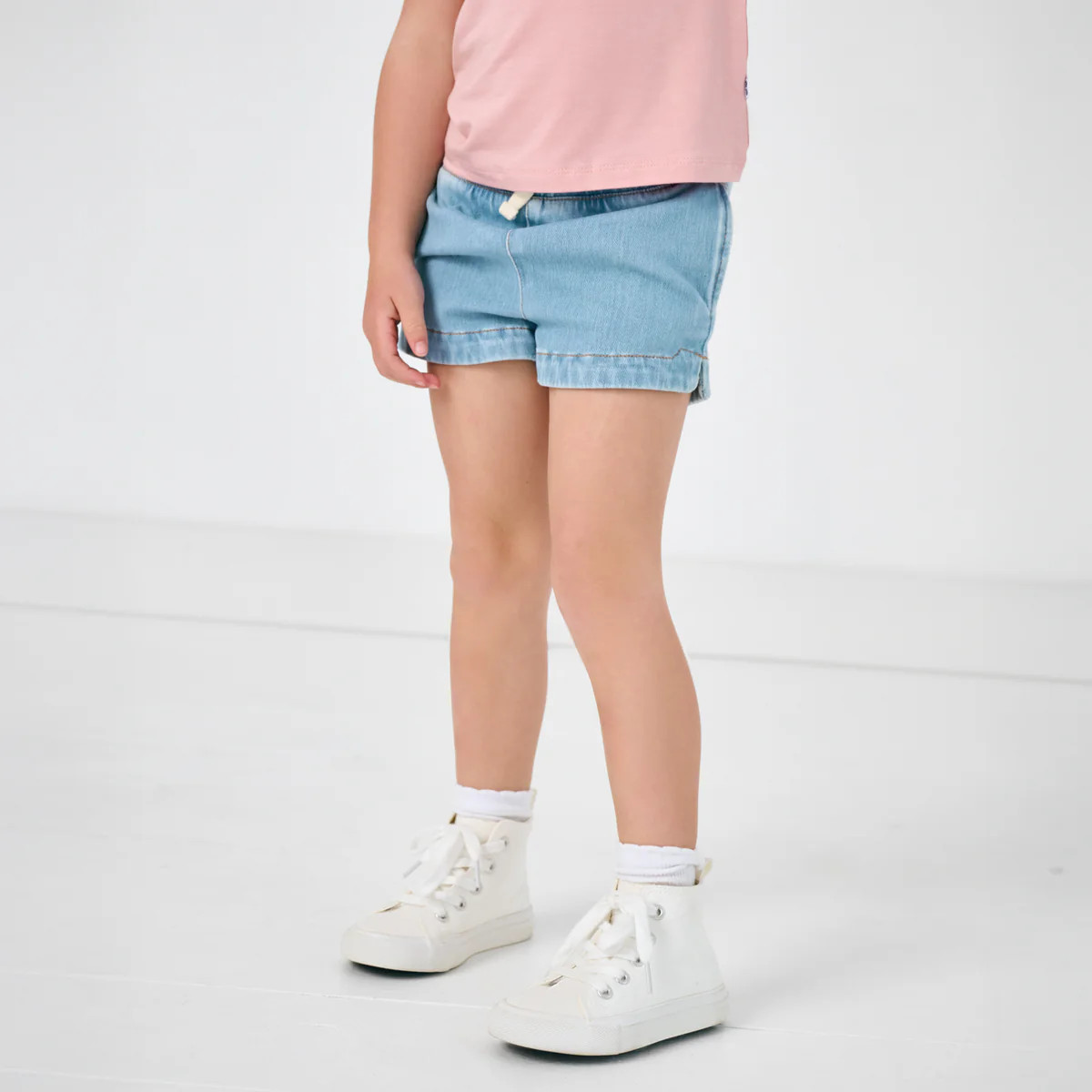 Light Blue Denim Shorts | Little Sleepies