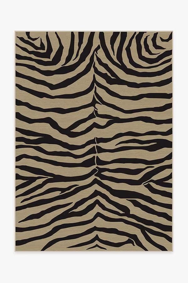 Zebra Gold Rug | Ruggable