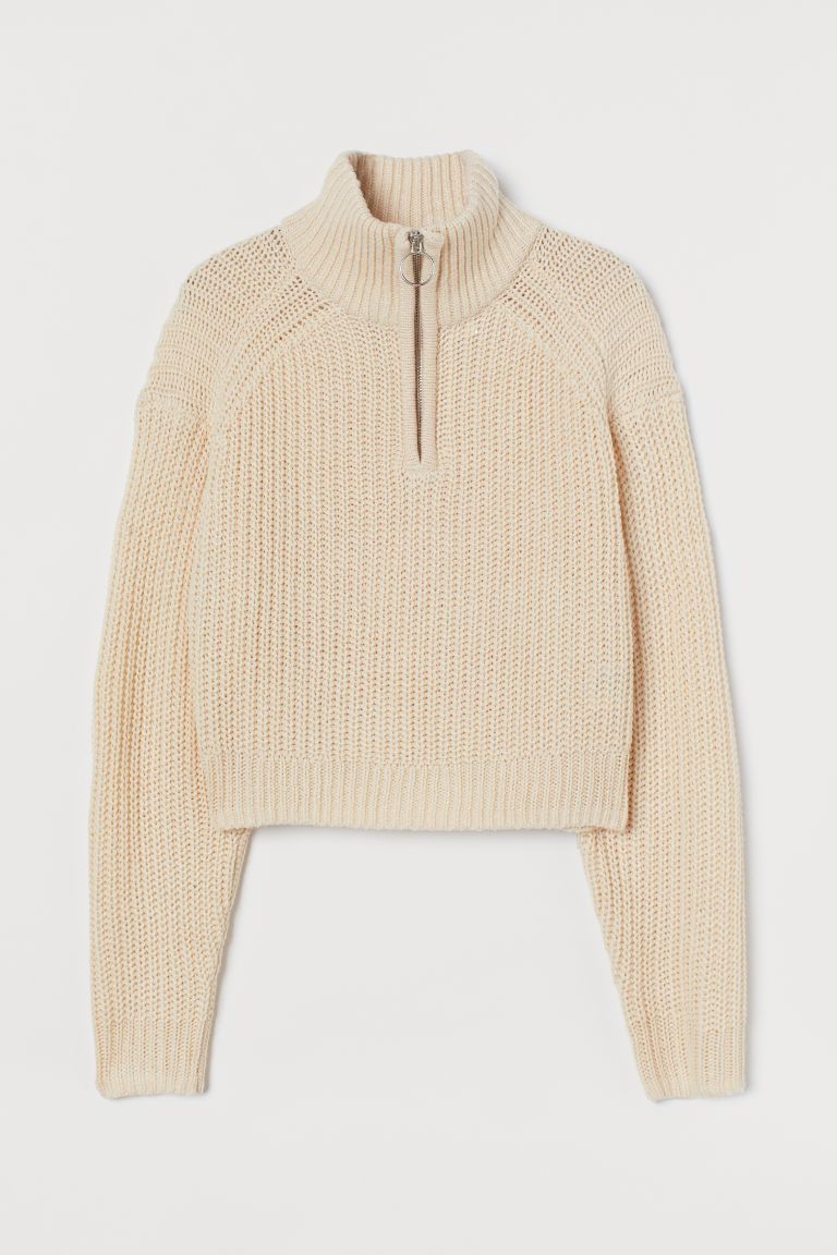 H & M - Knit Sweater - Beige | H&M (US + CA)