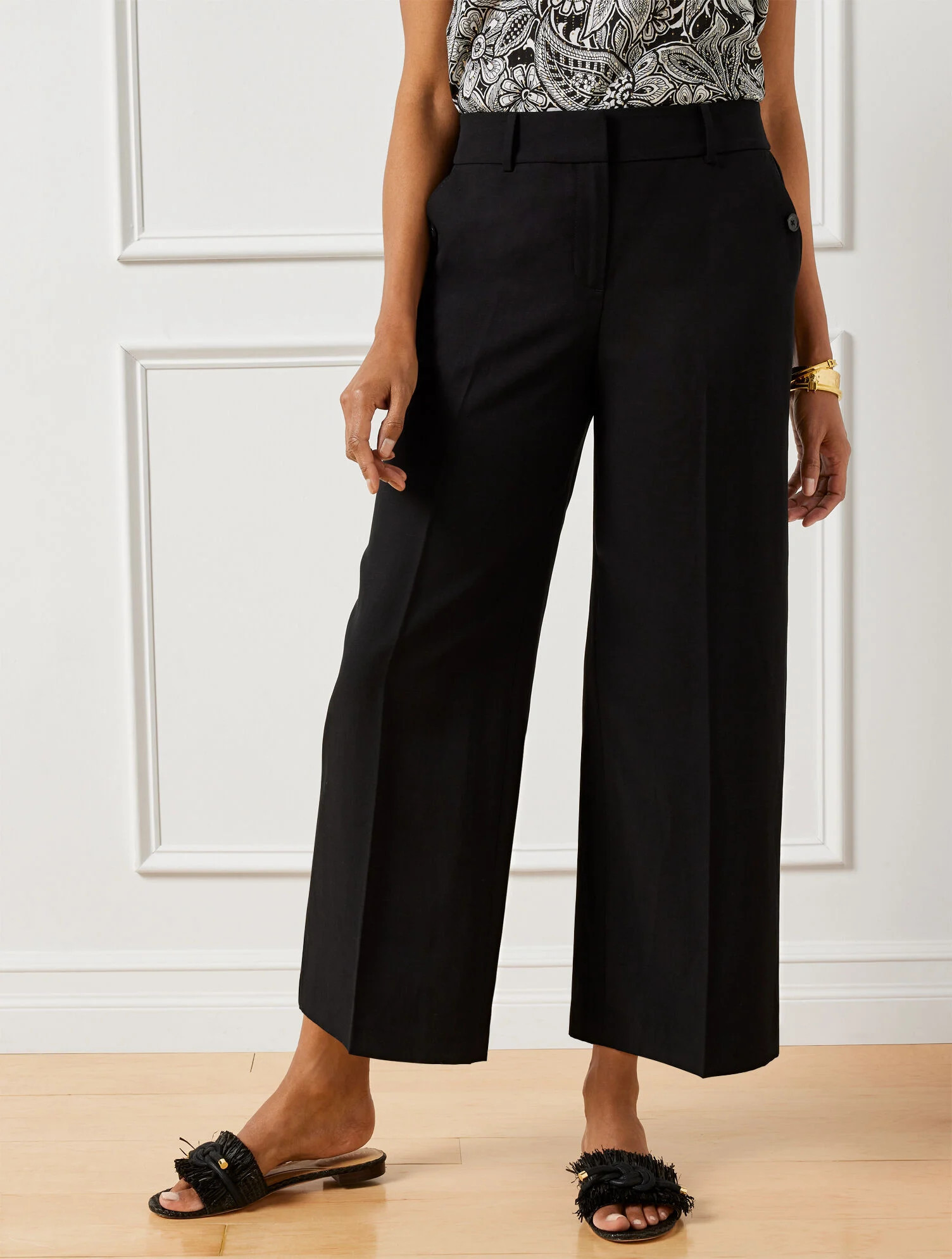 Super Easy Wide Crop Pants | Talbots