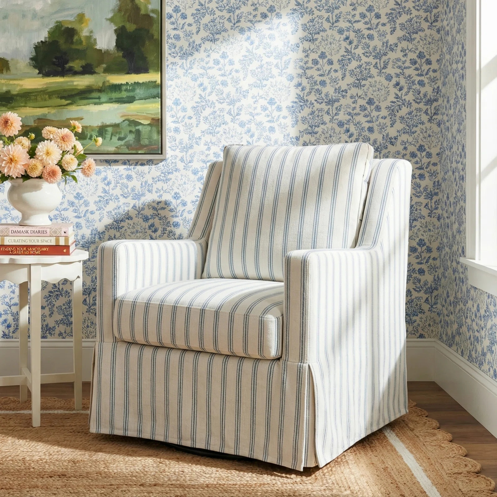 Lillie Swivel Rocking Armchair | Birch Lane