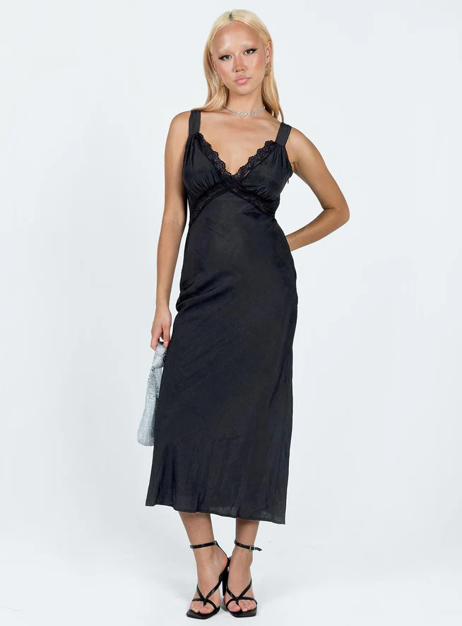 Hannelle Maxi Dress Black | Princess Polly US