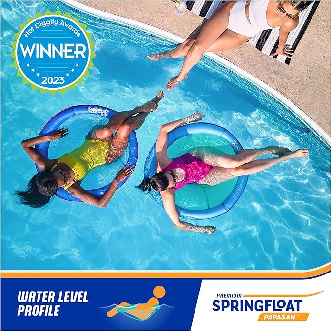 SwimWays Spring Float Premium Papasan Pool Lounger for Swimming Pool, Inflatable Pool Floats Adul... | Amazon (US)
