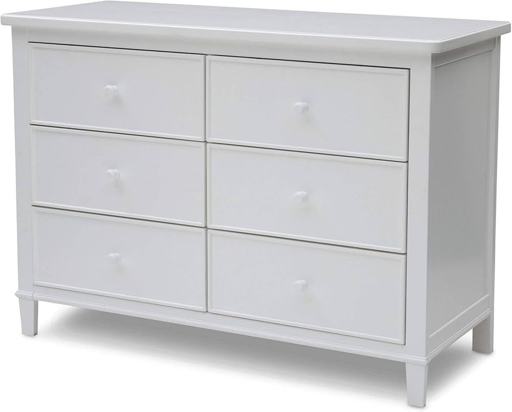 Delta Children Haven 6 Drawer Dresser, Greenguard Gold Certified, White | Amazon (US)