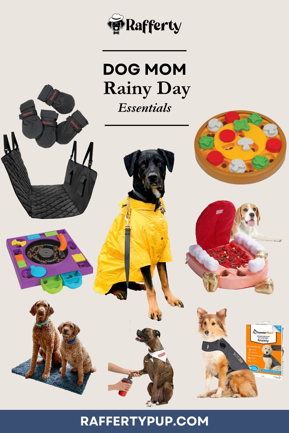 As a dog pro, here are my top tips for dealing with rainy weather and your pup! ↴
.
✨ MITIGATE THE MESS ✨ ☔️ Raincoat & Boots: Essential for keeping your dog dry during walks. Look for comfy, easy-to-put-on options. . 🚗 Car Seat Cover: Protect your vehicle from muddy paws with a durable cover for easy clean-up! . 🚪 Microfiber Doormat: A game changer for catching dirt before it enters your home. Super absorbent! . 🫧 Towel & Paw Cleaner Cup: Keep a towel and paw cleaner/foot scrubber cup by the door for quick clean-ups of wet fur and muddy paws. . ✨ ENGAGE & ENTERTAIN ✨ 🧩 Puzzles: Keep your dog’s mind sharp with puzzles, snuffle mats, and stuffer toys on rainy days. . 👃 Scent Work: Stimulate their natural instincts by hiding treats around the house or try a pre-made scent work kit. . 📦 Shredding Boxes: Supervised shredding of boxes or paper can be a fun outlet for energy! . ✨ RELIEVE FEAR ✨ ⚡️ Desensitization Training: Gradually expose your dog to storm sounds at a low volume while rewarding calm behavior. . 🧥 Thundershirt: Helps some dogs feel less anxious during storms. . 🏡 Safe Space: Create a cozy, sound-proof retreat with their favorite blankets and toys, like @mykomushoom’s Boomie Roomie! . 🍬 Calming Chews: Natural options can help ease anxiety—always consult your vet first! For extreme cases, your vet might suggest medication options.
. . ⛈️ With the right tools, you can help your dog feel calmer during storms.
. . ❓ How do you keep your pup happy when the weather turns? . ✨ If you’re a dog mom, let’s be friends! Follow @superdogmoms on Instagram for tips and tricks!
.
.
#dogmom #doglover #dog


#LTKPets #LTKHome #LTKFamily