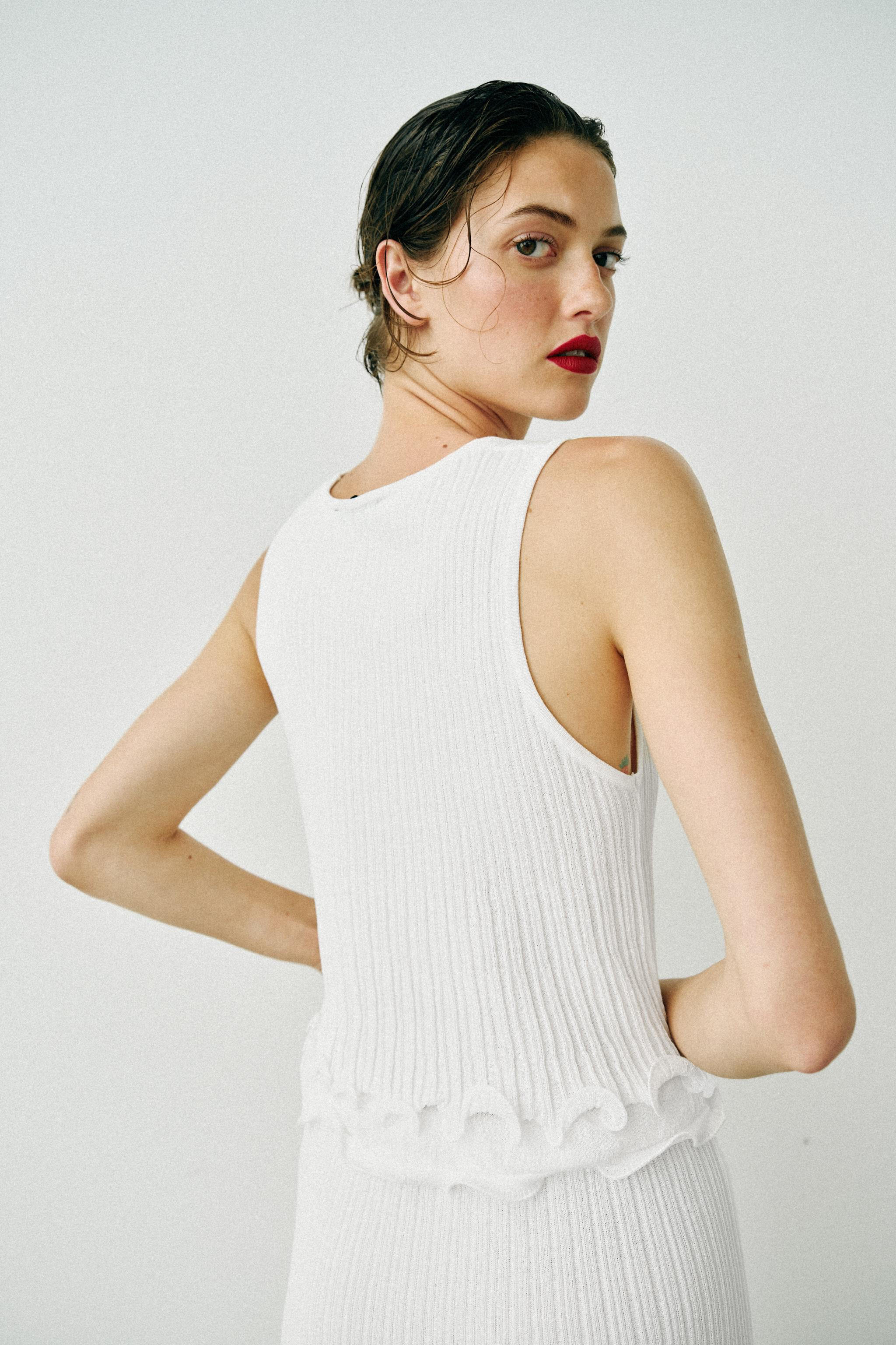 DOUBLE LAYER KNIT TOP | Zara US