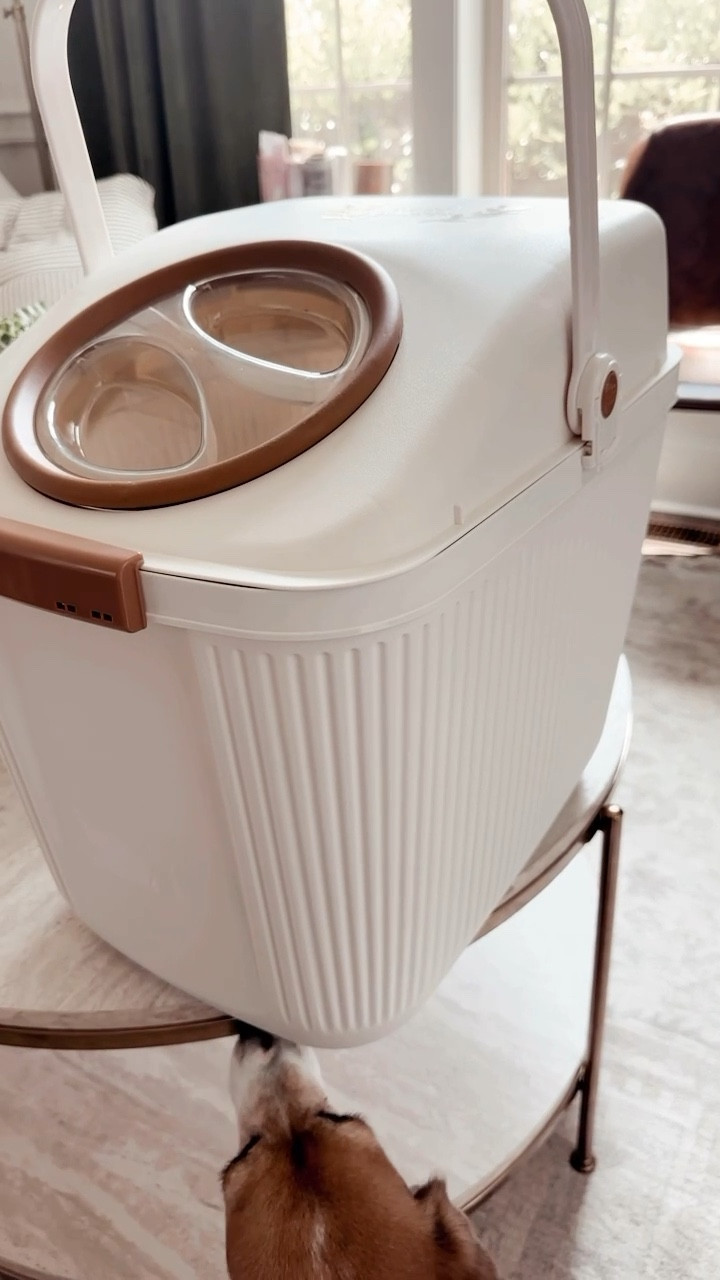 We feed our new dog Clover in a separate room than our cat, so aesthetically pleasing dog food storage was a must-have pet supply. 



#LTKFindsUnder100 #LTKHome #LTKFamily