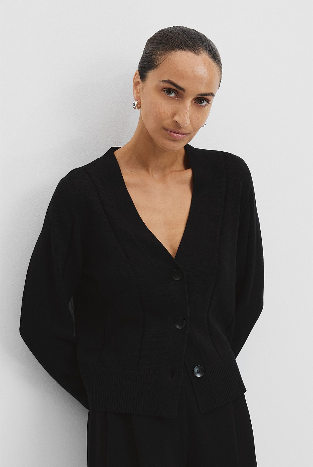 Organically Grown Cotton Linen Knit Cardigan | Country Road