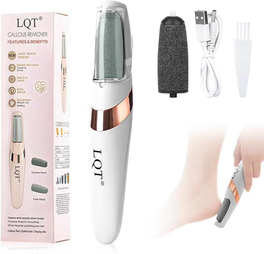 LQT\u00ae Electric Foot File \u2013 Rechargeable Callus Remover for Hard, Cracked Skin \u2013 At-... | Amazon (US)