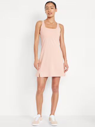 PowerSoft Square-Neck Athletic Dress | Old Navy (US)