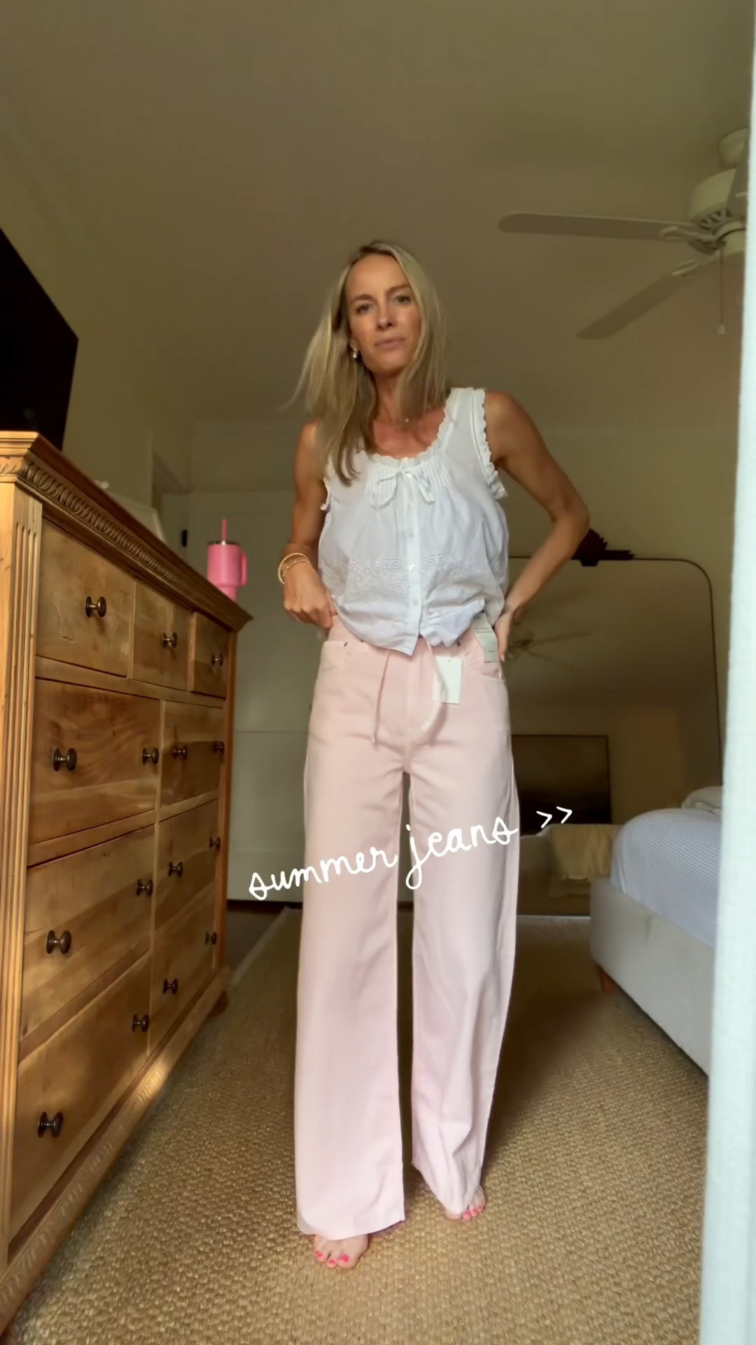 Obsessed. Almost fully stocked too! So light and drapey. Size 26 / tts!