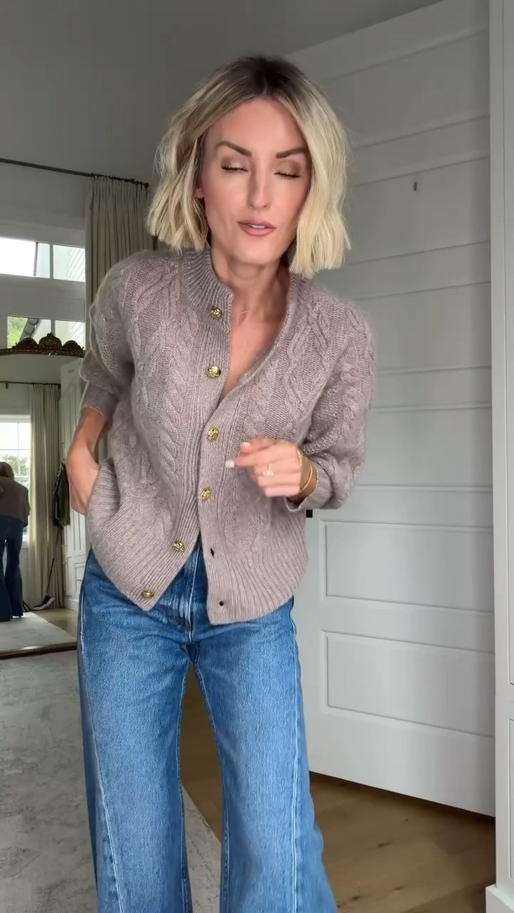 The perfect elevated everyday cardigan 🤎 This cozy cashmere layer is such a versatile staple for fall! Wearing size XS in the cardigan and size 25 in jeans. @tuckernuck #tuckernuckpartner

loverly grey, cashmere cardigan, wheat cardigan, neutral fall outfit, fall wardrobe essentials, cozy cardigan, casual fall style, classic fall fashion, everyday denim outfit 

 #LTKootd #LTKSeasonal #LTKWorkwear