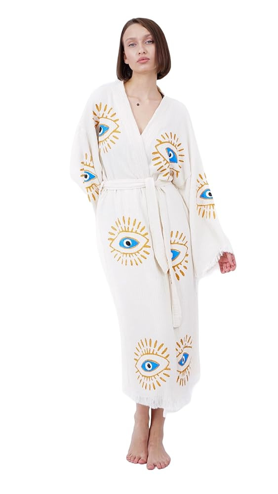 Unisex Boho Beachwear Kimono | Amazon (US)