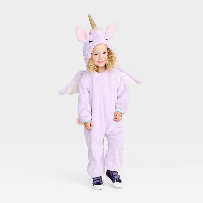 Toddler Unicorn Halloween Costume Jumpsuit - Hyde and EEK! Boutique™ Purple 4-5T | Target
