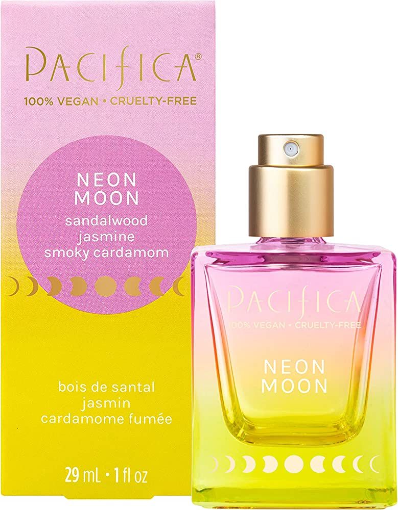 Pacifica Beauty, Neon Moon Spray Perfume, Sandalwood, Jasmine, Smoky Cardamom Notes, Natural + Es... | Amazon (US)