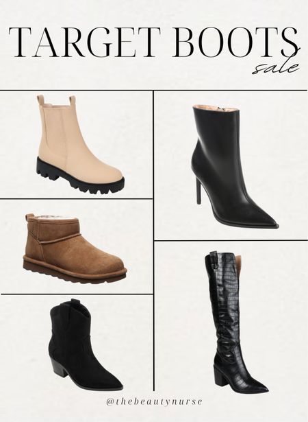 Target boots on sale! 

#LTKshoecrush #LTKSeasonal #LTKsalealert