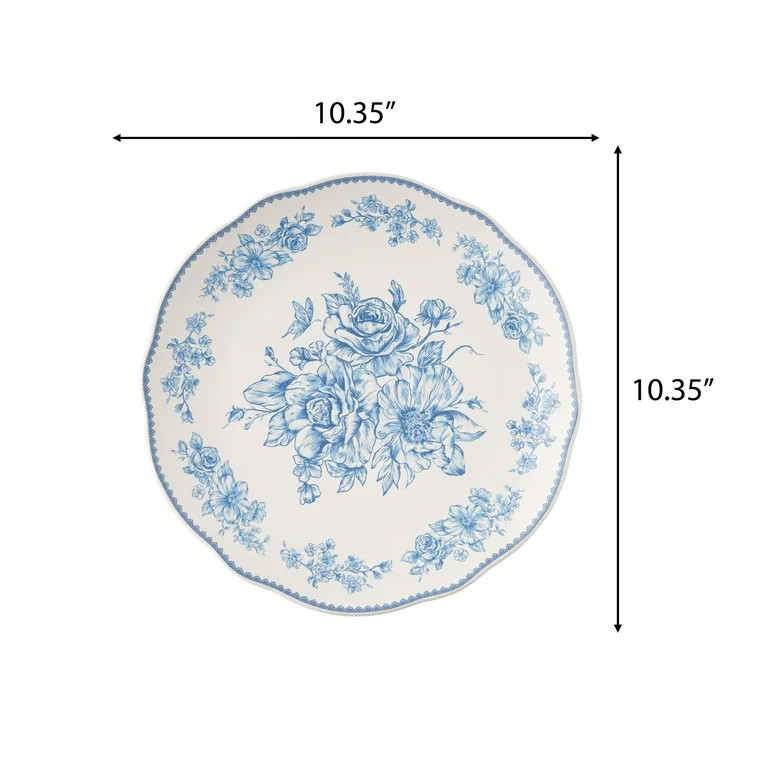 The Pioneer Woman Agatha Stoneware Dinner Plate, Blue | Walmart (US)