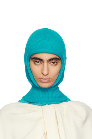 Blue Chunky Wool Balaclava | SSENSE