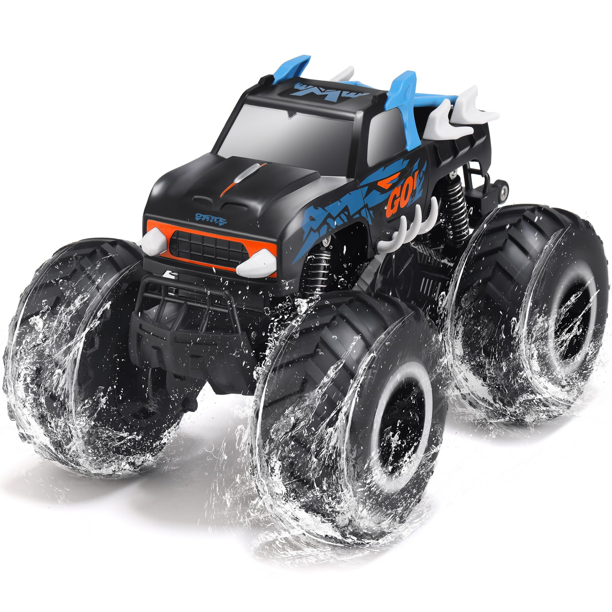 Threeking 1:16 Waterproof Monster Truck Toys RC Cars Amphibious Remote Control Car Trucks 4WD All Terrain Off-Road Pickup Toy for 6 7 8 9 10 11 12 Year Old Boys Girls Kids Gifts Presents | Amazon (US)
