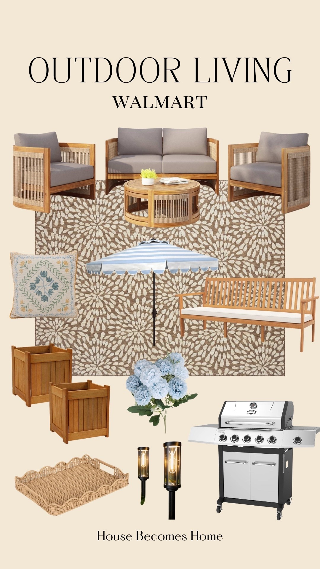 Outdoor Living Walmart 🙌🏻🙌🏻

Teak outdoor furniture, patio furniture, teak 

#LTKHome #LTKSeasonal