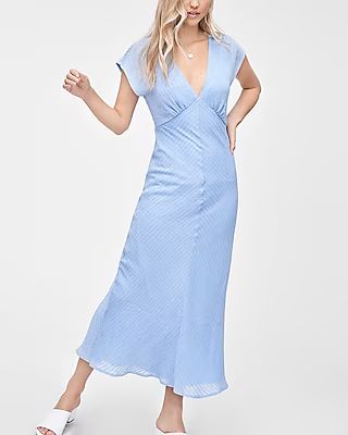 Emory Park Striped V-Neck Maxi Dress | Express