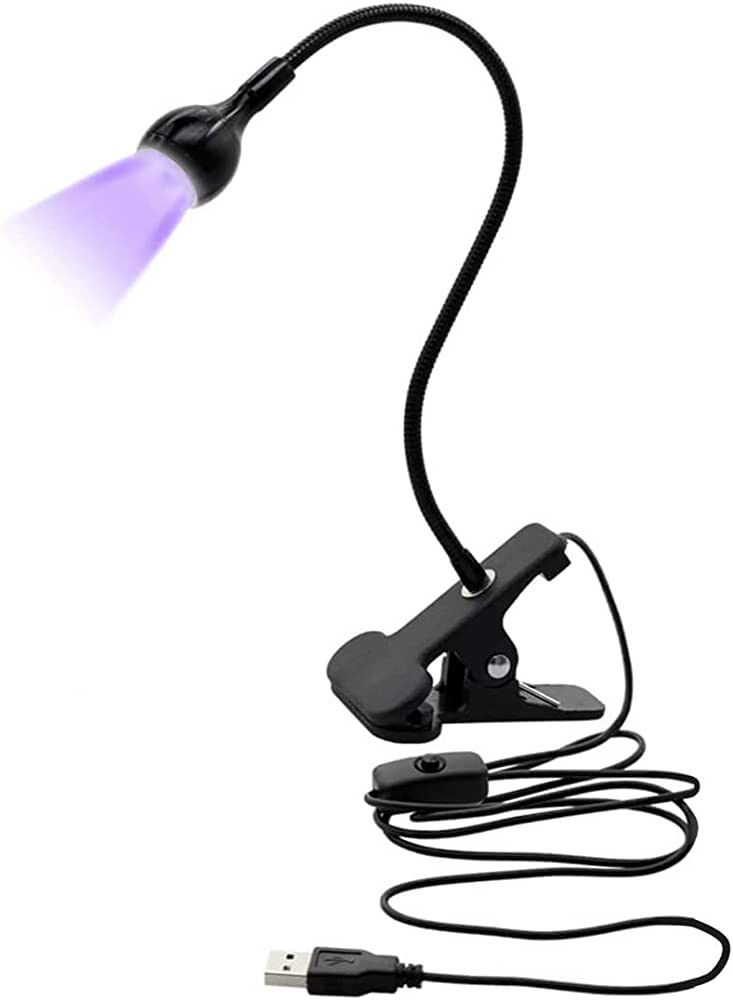 ArmiLevel USB UV LED Black Light Lamp with Gooseneck, Clamp Fixtures for UV Gel Nails and Ultravi... | Amazon (US)