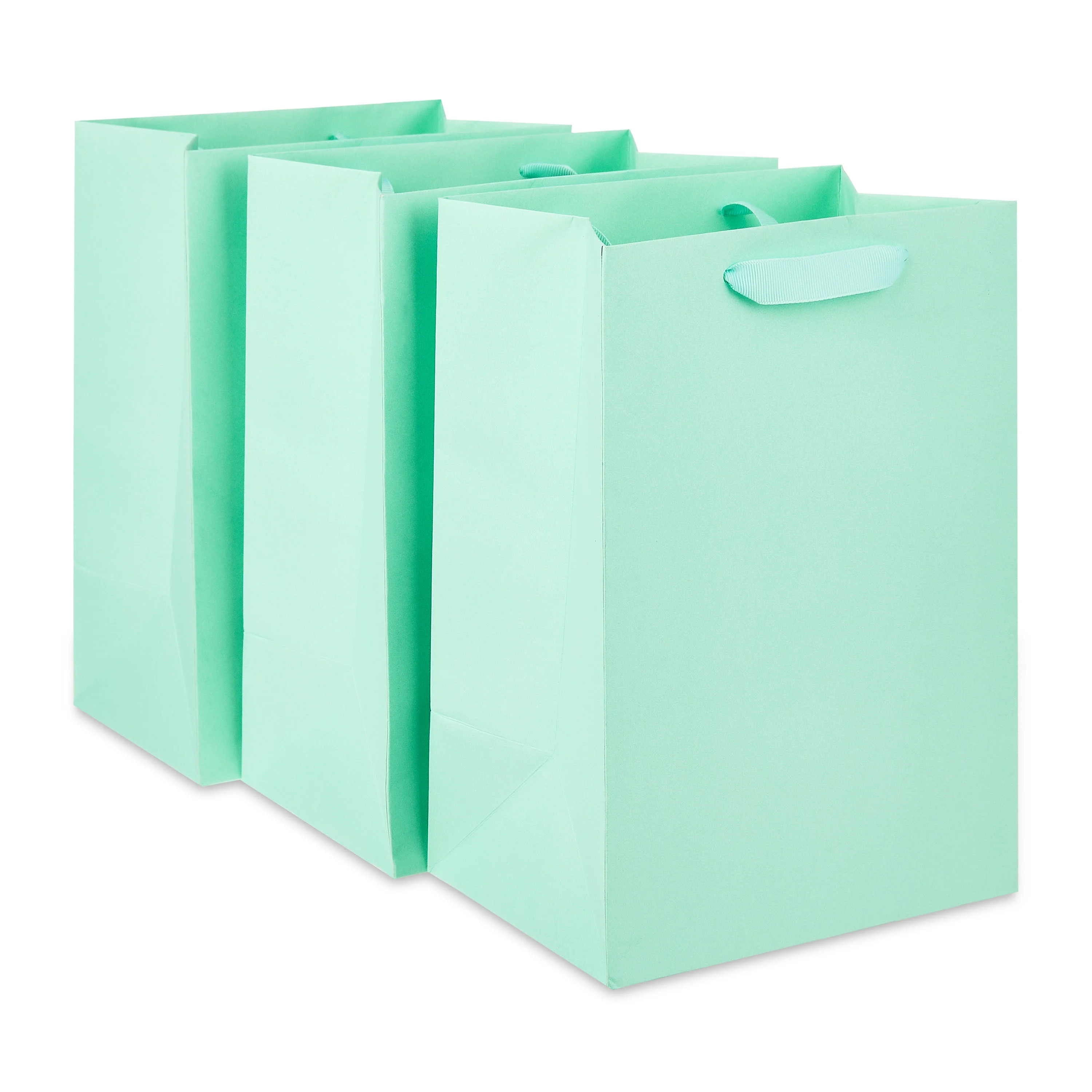 Large Mint Gift Bags, 7" x 10", 3 Count, by Way To Celebrate | Walmart (US)