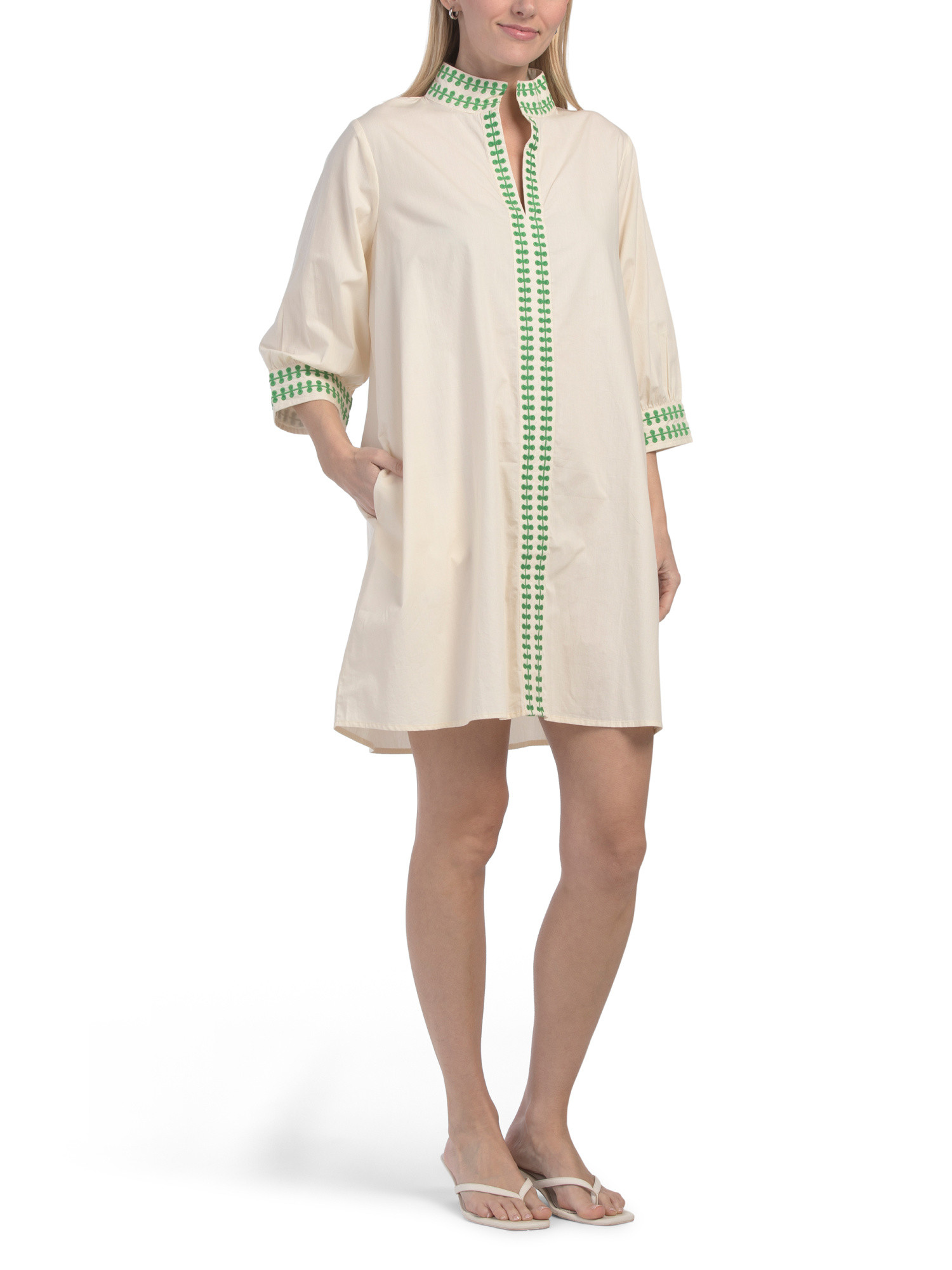 Three-quarter Sleeve Campbell Mini Dress | Casual Dresses  | Marshalls | Marshalls