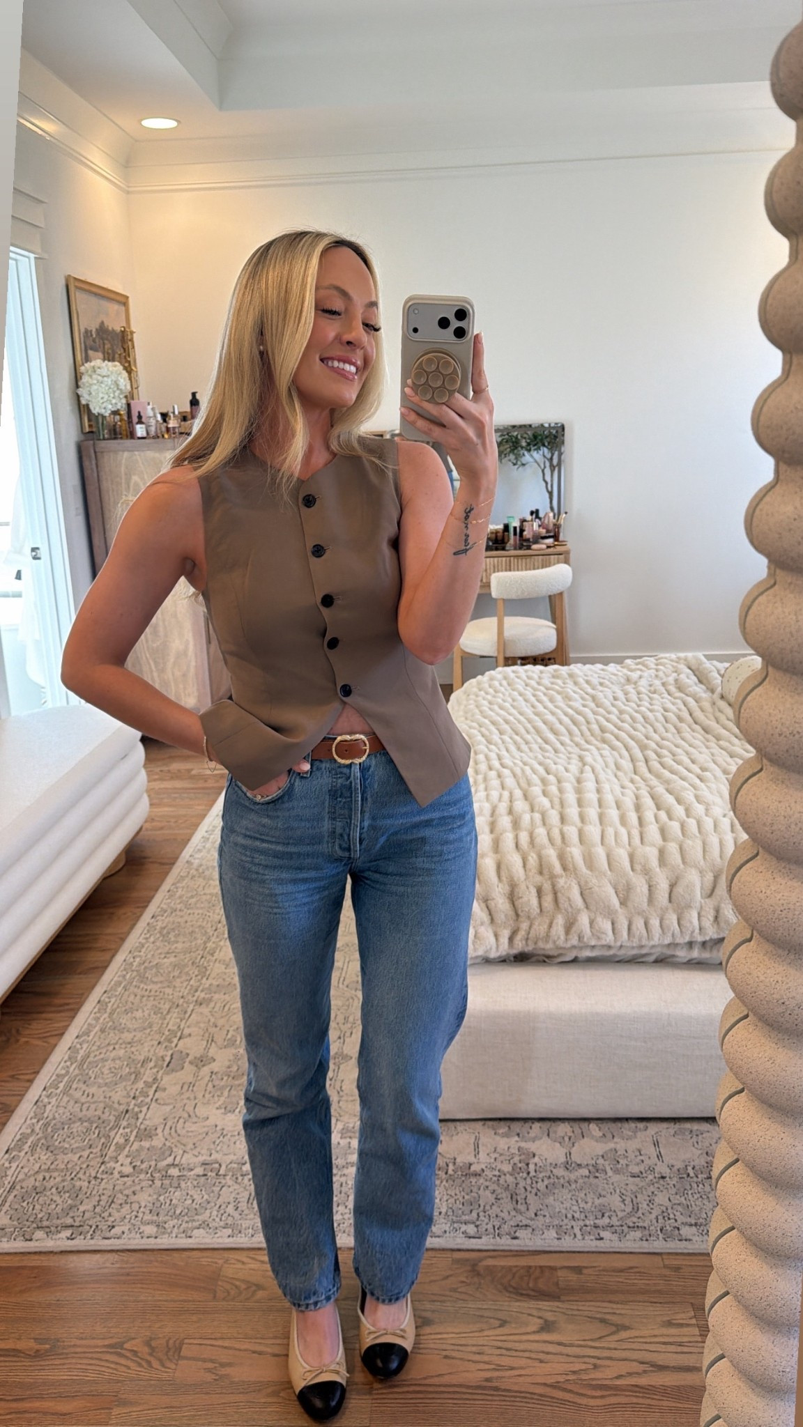 Agolde jeans outfit, Sezane belt outfit, Aritzia top outfit, Chanel flats outfit, elevated casual outfit women, chic everyday outfit women, minimalist outfit women, classic denim outfit women, neutral outfit women, chic style outfit

Follow my LTK @taylor_lovee on the @shop.LTK app to view this post and get my exclusive app-only content!

#LTKSeasonal #LTKdayinmylife #LTKootd