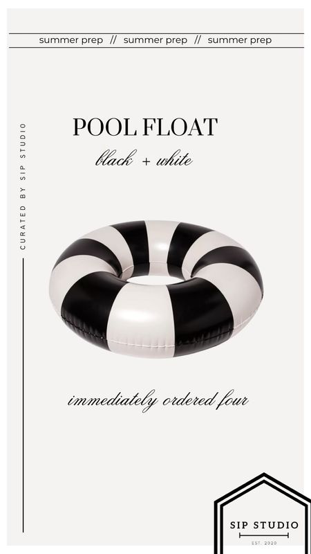 Pool float 🖤 

#LTKFindsUnder50 #LTKSeasonal #LTKHome