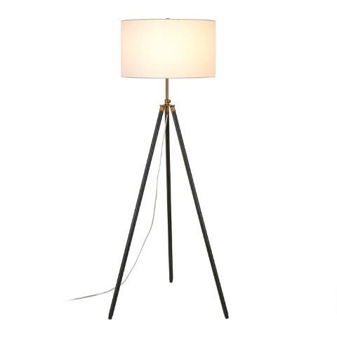 Blackened Bronze Tripod Irene Floor Lamp | World Market