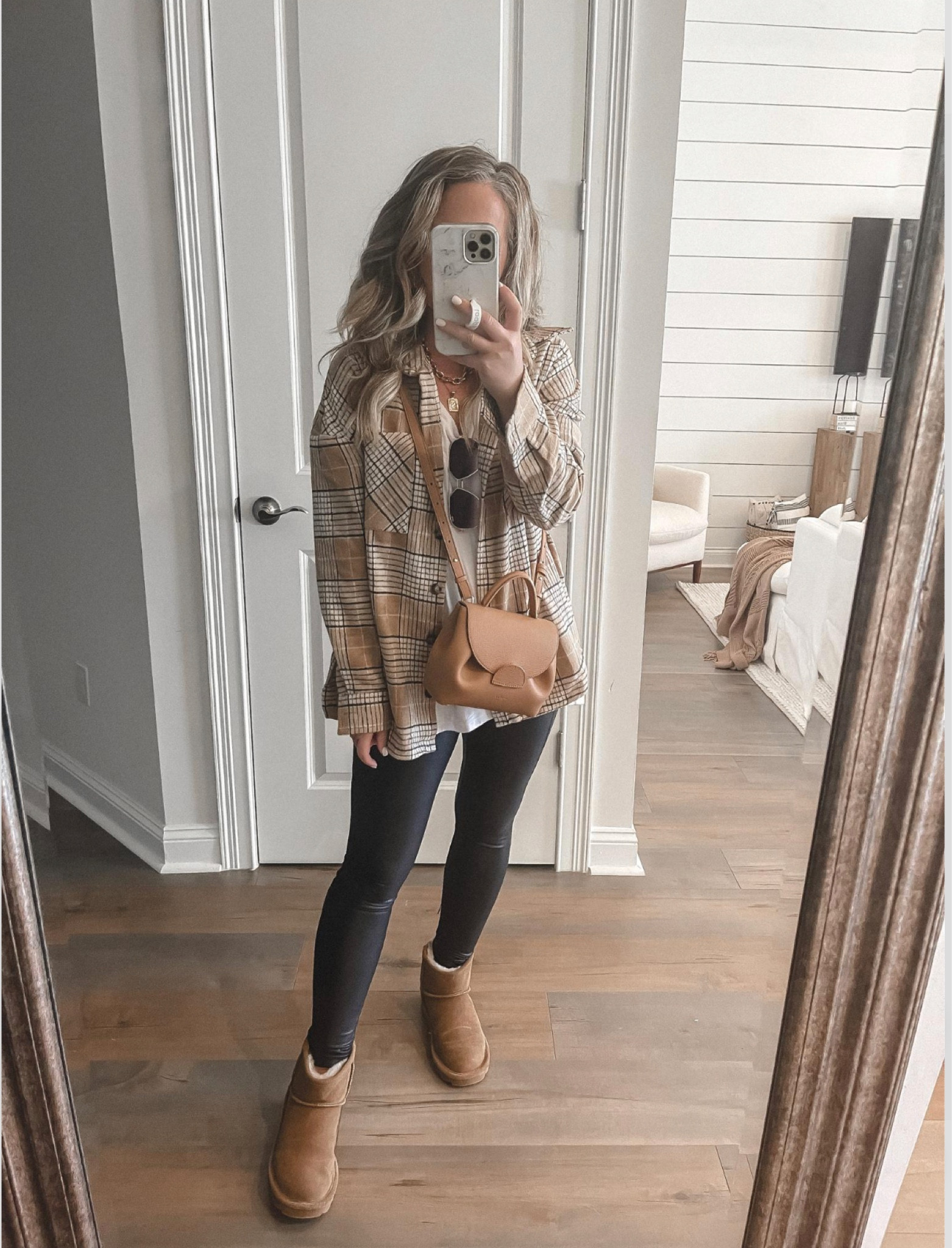 Amazon fashion amazon finds plaid shacket faux leather leggings spanx dupes  fall outfits fall fashion 

#LTKSeasonal #LTKunder50