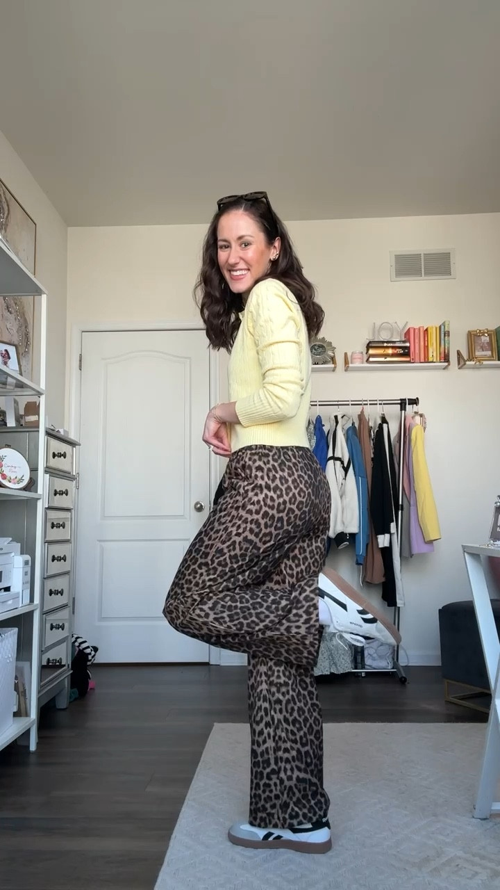 Leopard print drawstring pants from Amazon 

#LTKootd