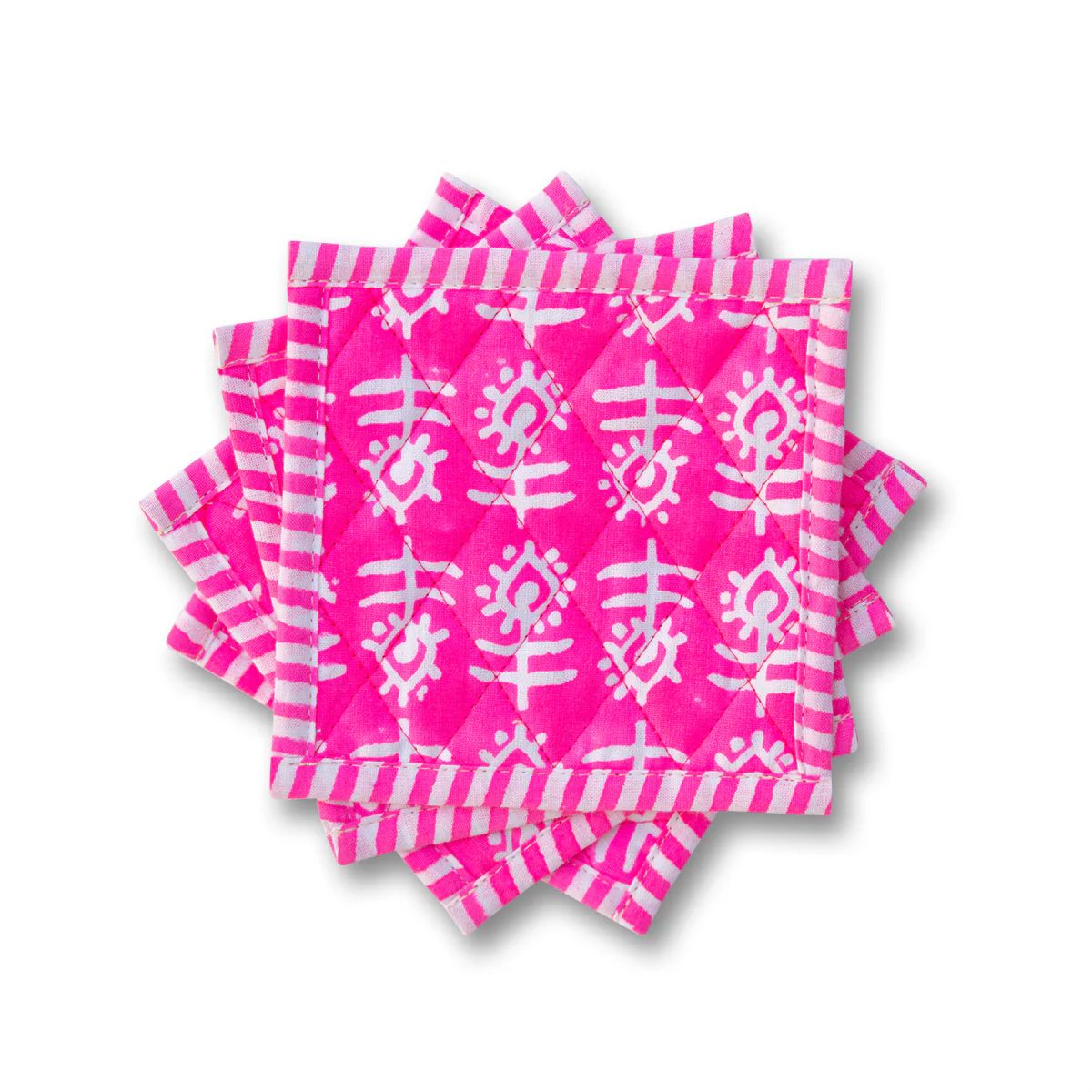 Furbish Studio - Flower Coaster Set - Pink | Furbish Studio