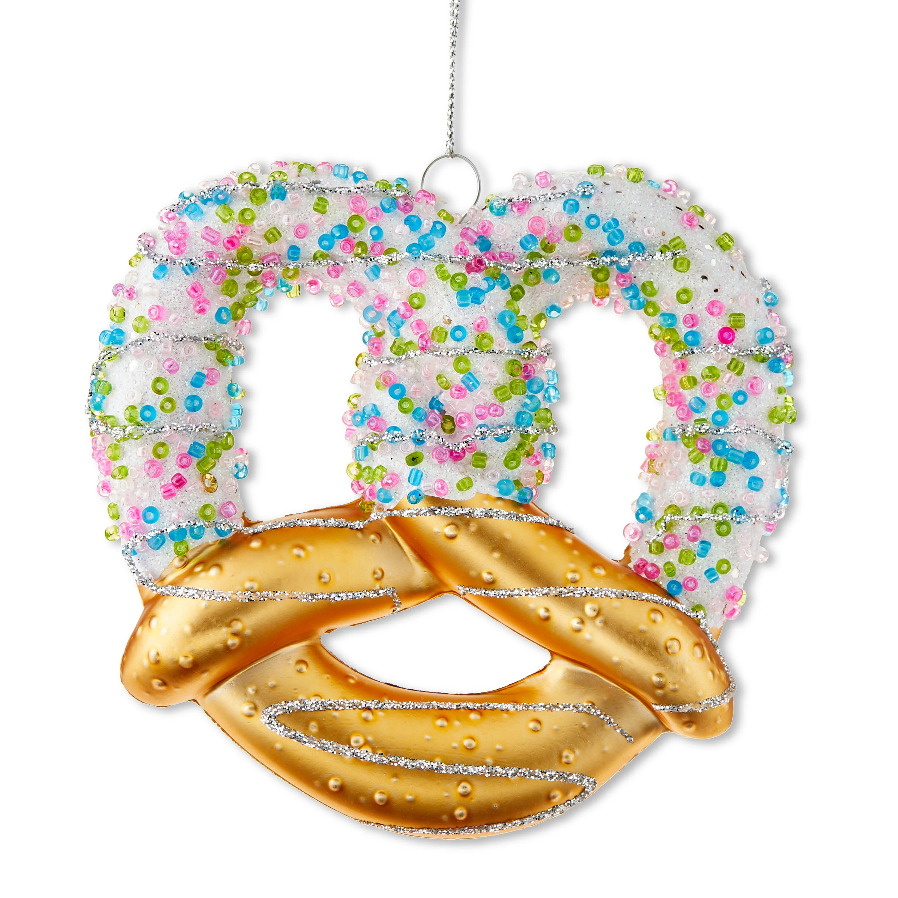 White Pretzel Christmas Ornament, 4 in, by Holiday Time - Walmart.com | Walmart (US)