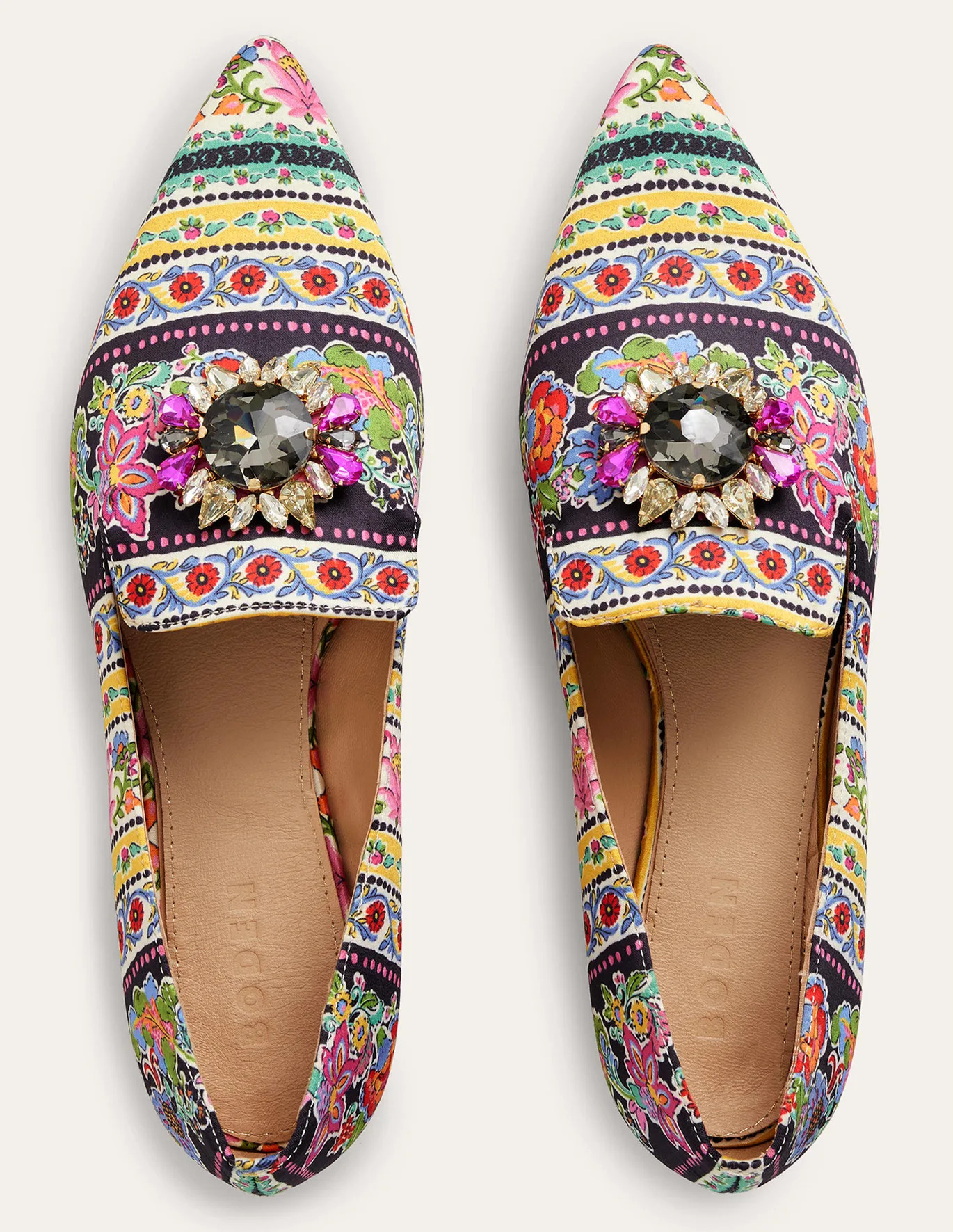 Printed Embellished Loafers | Boden (US)