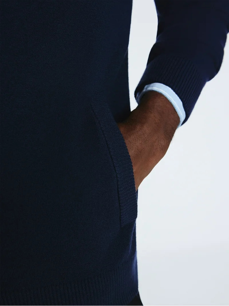 Free Assembly Men's Zip Front Sweater Jacket, Sizes S-3XL | Walmart (US)